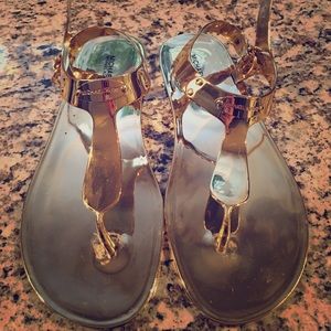 Michael Kors Golden Mirror Sandals